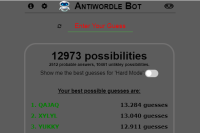 Antiwordle Bot