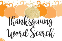 Thanksgiving Word Search
