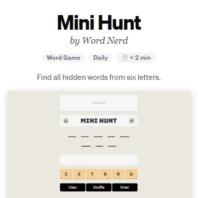 Play Mini Hunt now and claim your epic wins!