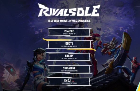 Test your skills now! Play Rivalsdle today!