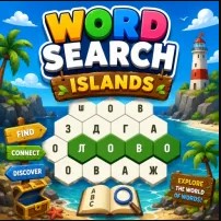 Play Word Search Islands online free!