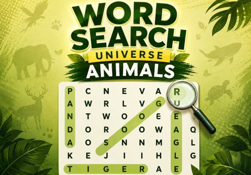 Find hidden animals! Play Word Search Universe now!
