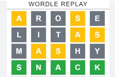 Play Wordle again now! Awesome word puzzles every day.